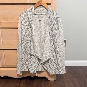 Lucky Brand Black and Cream Knit Cardigan